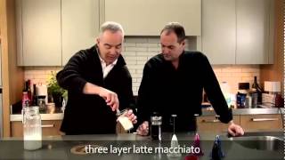 aerolatte  milk frother makes three layer caffè latte macchiato [upl. by Sabrina391]