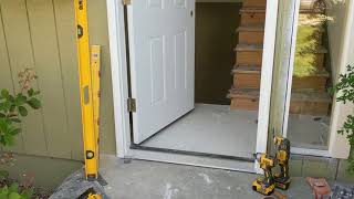 Jeld Wen Front Door Installation  Really crappy products and craftsmanship PART 1 [upl. by Kokaras483]