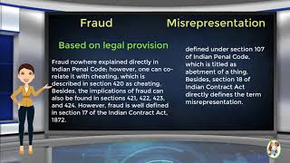 What is Difference Between Fraud amp Misrepresentation [upl. by Ecyned563]