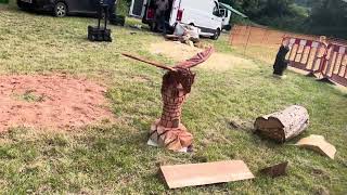 A fabulous range of wooden sculpture at Caerleon festival 2024 [upl. by Tiloine125]