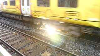 Merseyrail 507 009 making arcs at Birkdale station [upl. by Llenyr]