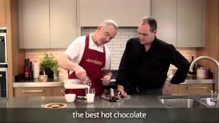 How to make a hot chocolate using an aerolatte milk frother [upl. by Cod]