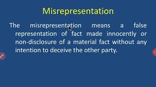 Misrepresentation [upl. by Anavi]